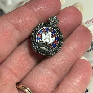 Vintage G.Lamond Montreal British Empire service league, Canada Legion, silver